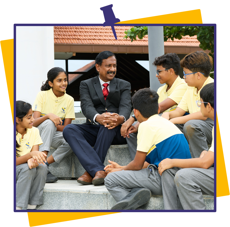 students with chairman